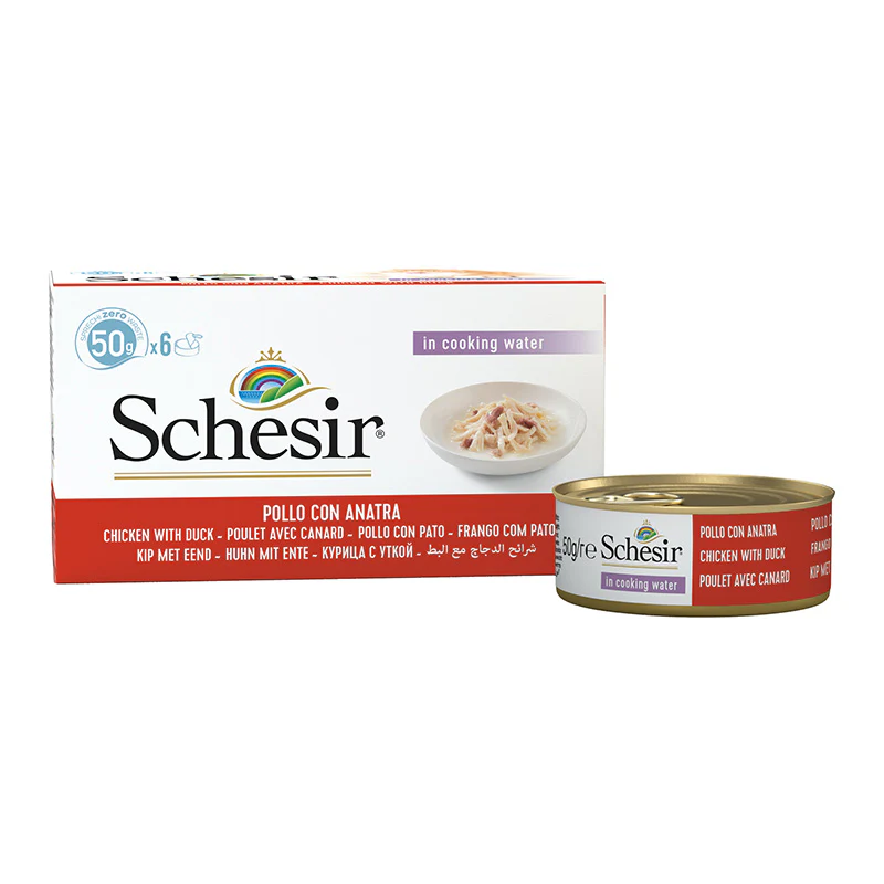 Schesir Can For Cat Chicken With Duck 6x50g Per Pack