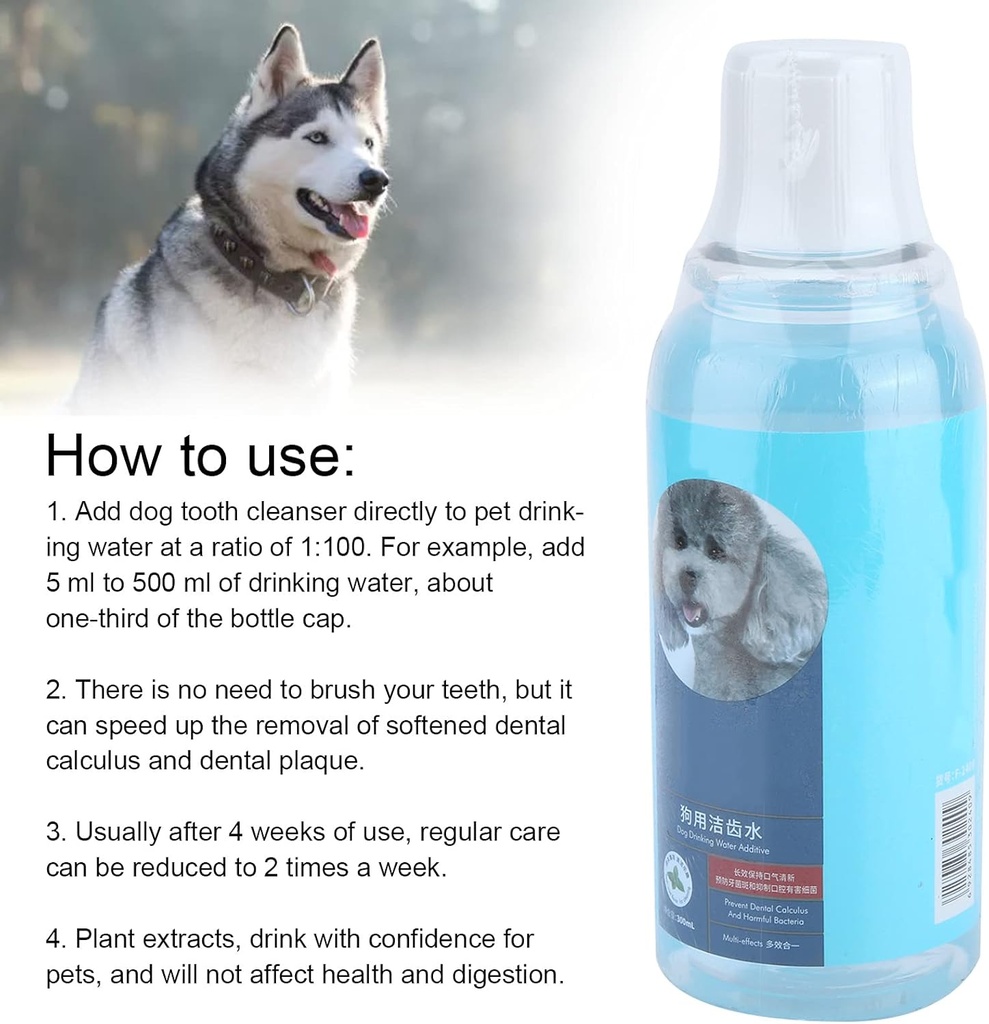 Fresh Friends Dog Drinking Water Additive - Green Tea & Peppermint 330ml 