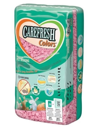 [066380000900] Chipsi Carefresh Premium Pet Bedding - Color Pink 10 Ltr
