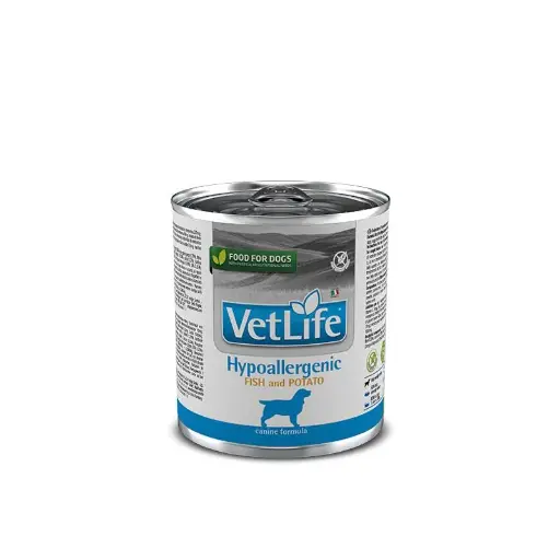 [8606014102819] Farmina VetLife Canine - Hypoallergenic Fish & Potato Canned 300g (1  علبة)
