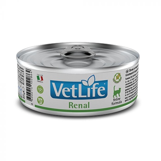 [8606014106602] Farmina VetLife Feline - Renal Canned 85g (1  علبة)