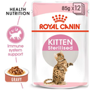 Royal Canin Feline Pouch Kitten Sterilized in Gravy Formula  – 85g