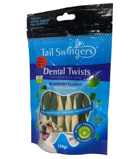 [5206819114319] Tail Swingers لفائف الحليب مع التوت البري للكلاب الصغيرة 130 جم