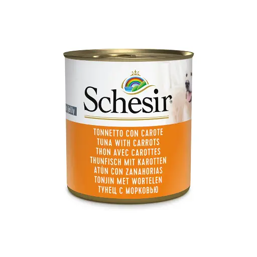 Schesir Can for Dog Tuna With Carrots In Jelly 285g