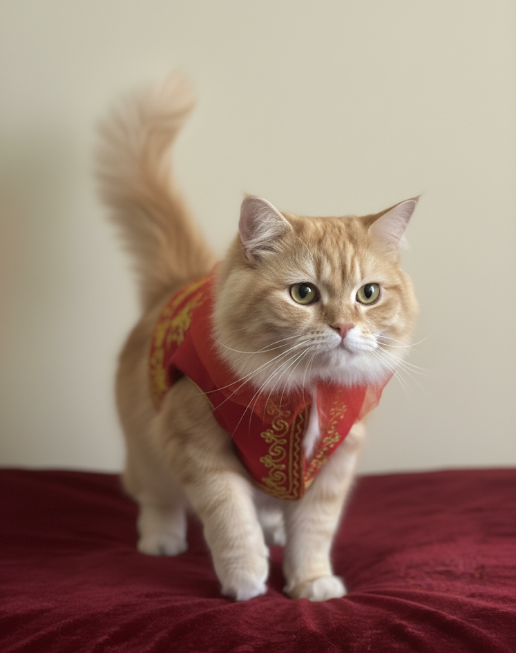 Pet Studio Traditional Wear for Female Cat and Dog