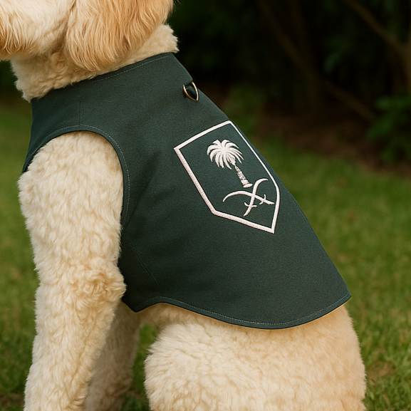 Pet Studio Green Jacket with Ring