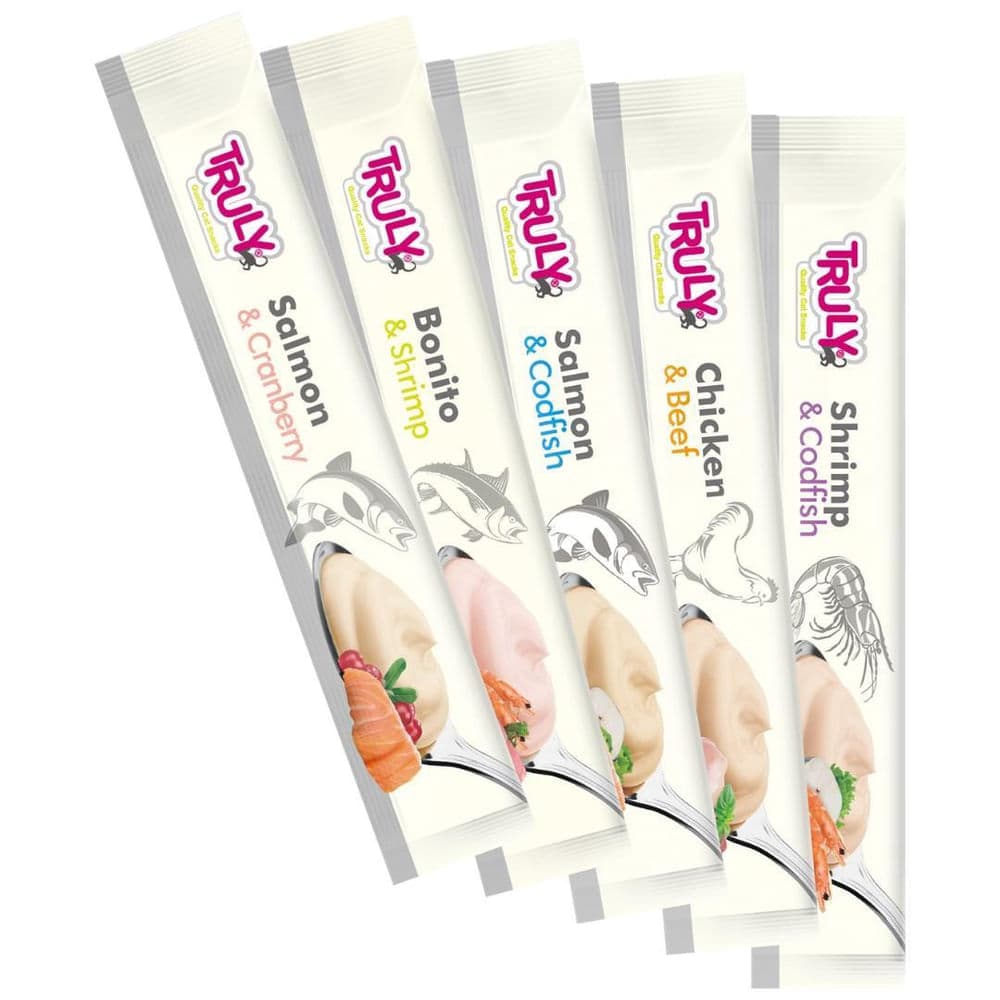 Truly Creamy Lickable Cat Treats – Mixed FlavorJar (30 x 14g)