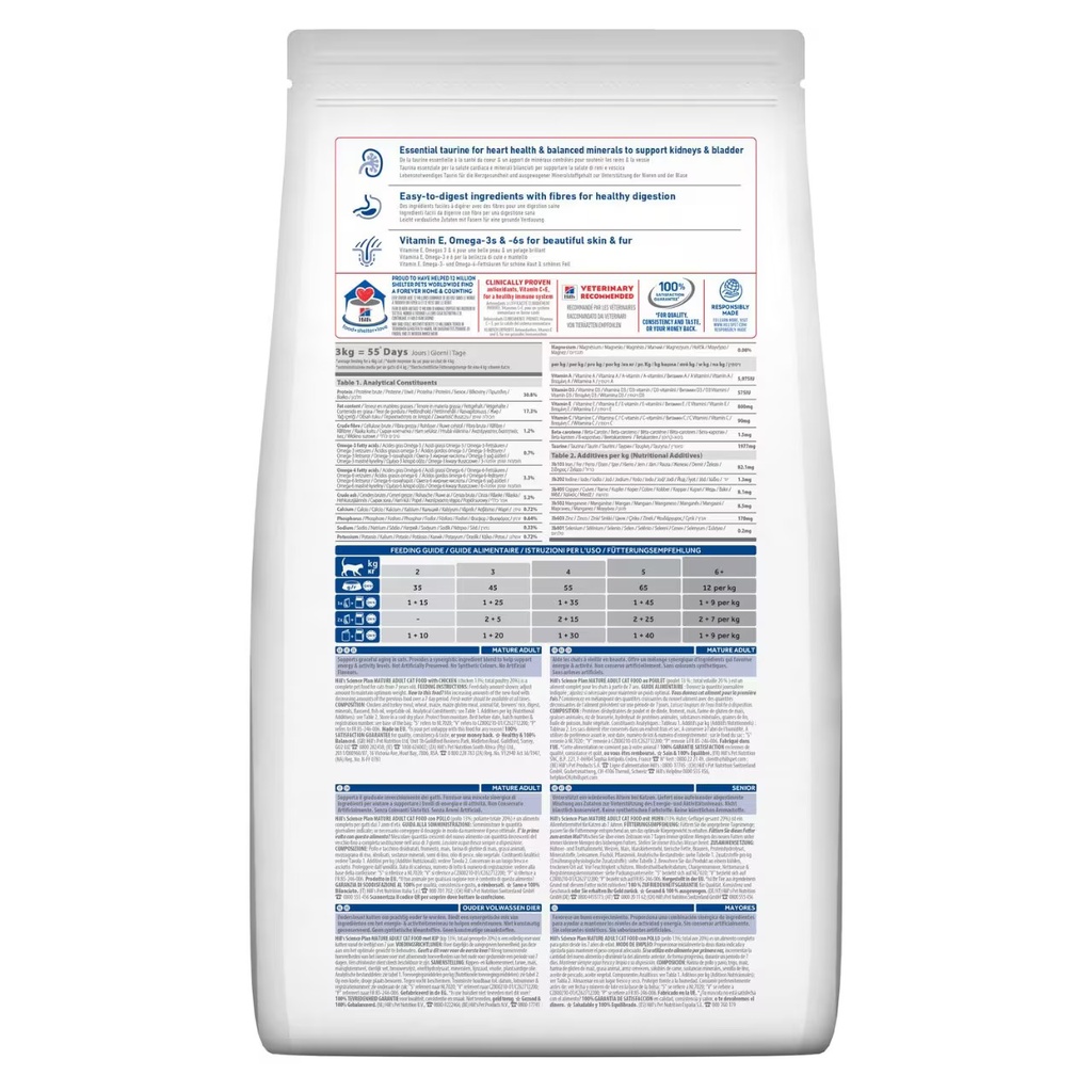 Hill's Science Plan Feline Adult Mature 7+ Chicken 