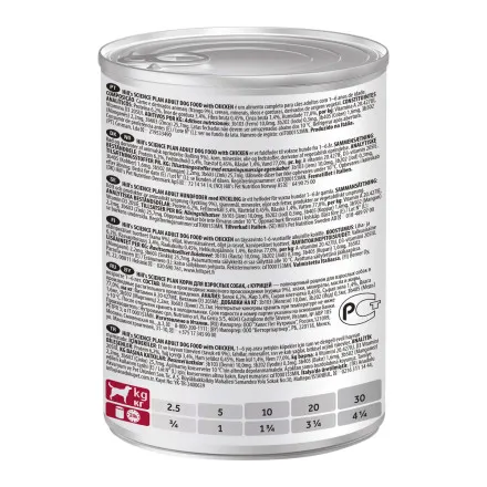 Hill's Science Plan Canine Adult Chicken Canned  370g 