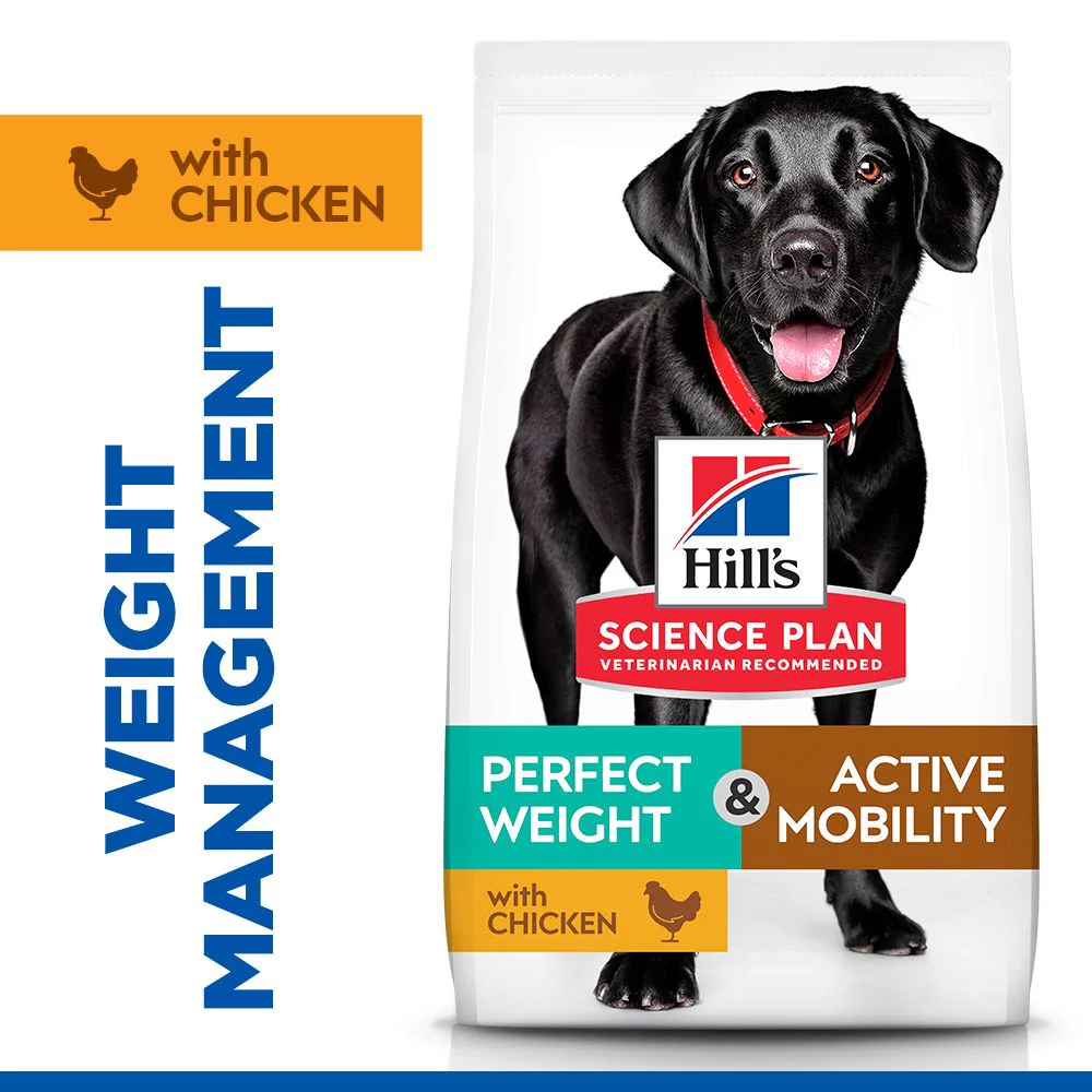Hill's Science Plan Canine Adult Perfect Weight & Active Mobility Large Breed Chicken 12kg 