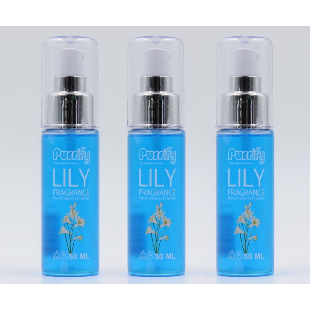 Purrify Floral Essence Oil Spray Lily Fragrance 50Ml (Buy 2 Get 1 FREE) 