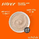 Schesir Silver Pouch for Cat Chicken and Salmon in Mousse 80g