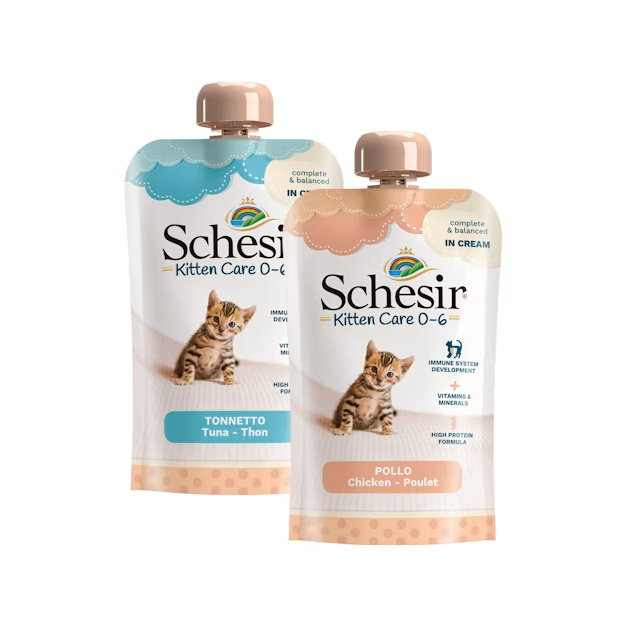 Schesir Baby Kitten Care Pouch (0-6 Months) Chicken in Cream 150g