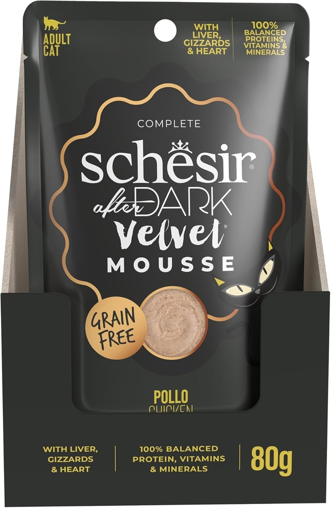 Schesir After Dark Pouch for Cat Velvet Mousse Chicken 80g