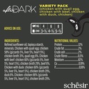 Schesir After Dark Can for Cat Variety Pack in Broth 12X80g (Chicken with Quail Egg, Beef & Duck)