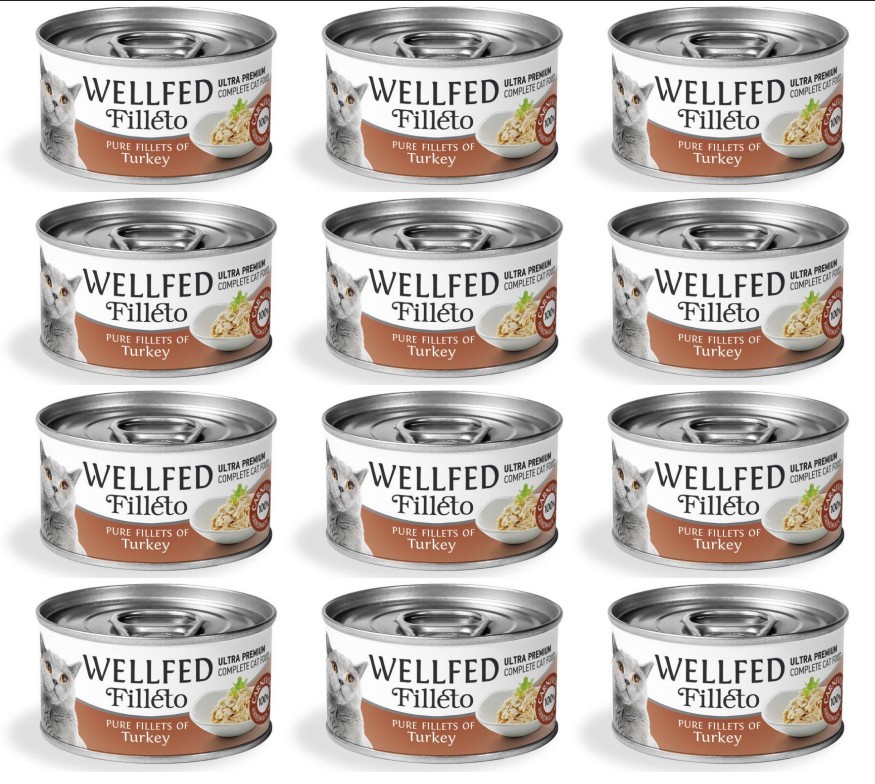 Pet Interest Wellfed Filleto Turkey Fillet Cat Can 70g