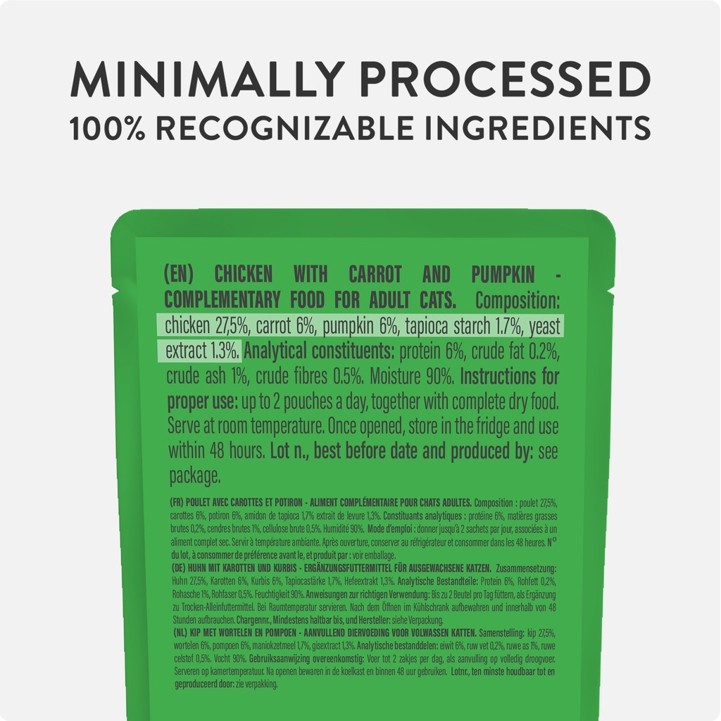 Schesir Cat Pouch Chicken with Carrot and Pumpkin in Soup 40g