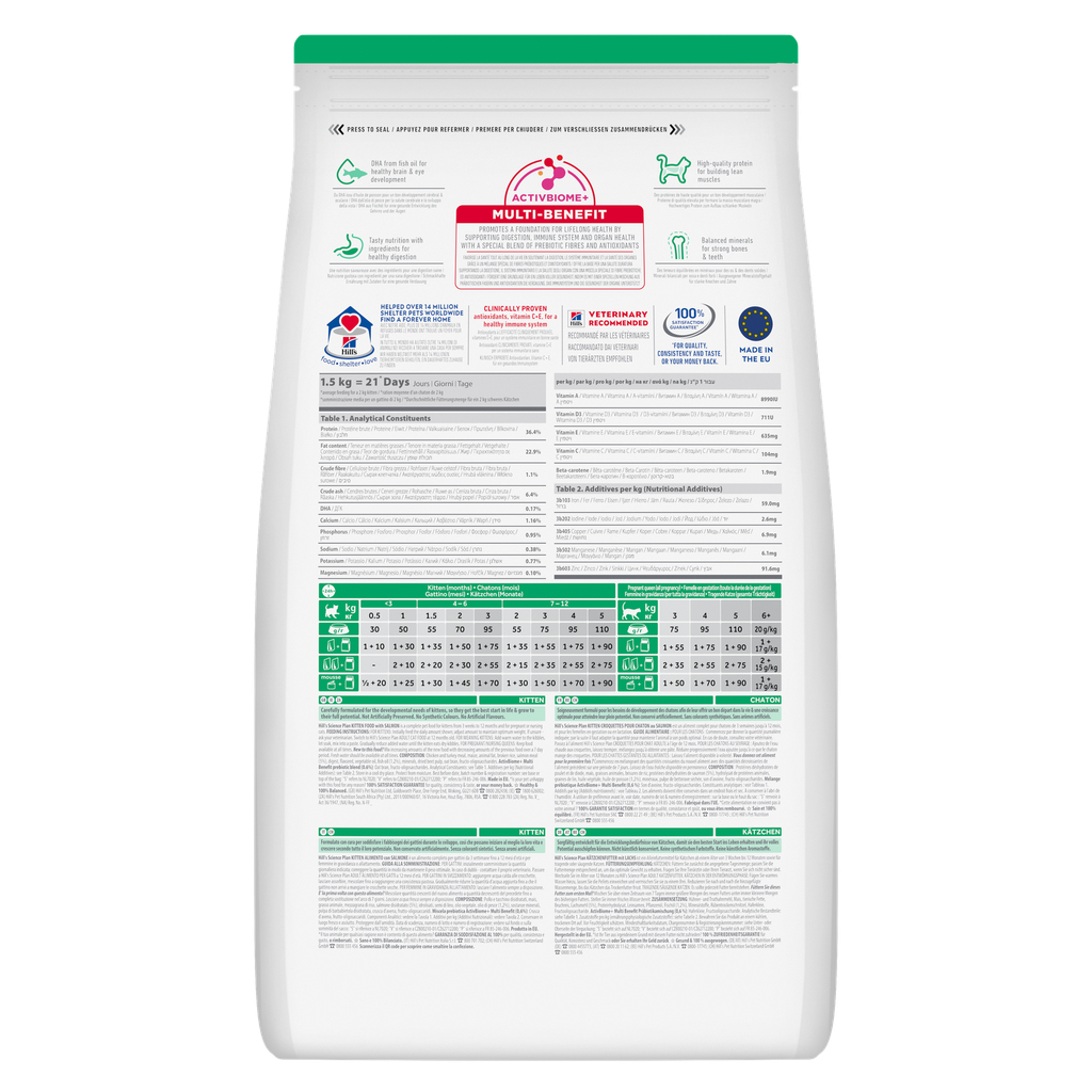 Hill's Science Plan Feline Kitten - Salmon 1.5kg 