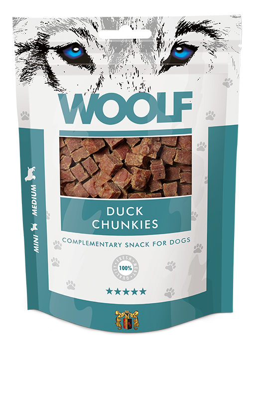 Woolf Duck Chunkies – 100g 