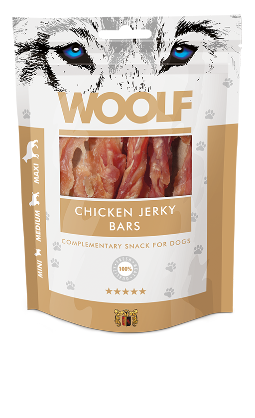 Woolf Chicken Jerky Bar – 100g 