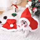 Pets.Love.Earth Pet Christmas  Cape / Red And White /  S:25*23*2 