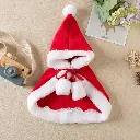 Pets.Love.Earth Pet Christmas  Cape / Red And White /  S:25*23*2 