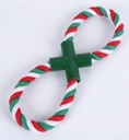 Pets.Love.Earth Christmas 8 Shape Rope Toy - 28cm 