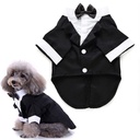 Pets.Love.Earth Black Tuxedo - With Attached Bow 