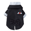Pets.Love.Earth Black Tuxedo - With Attached Bow 