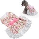 Pets.Love.Earth Pink Floral Dress With Lead 