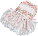 Pets.Love.Earth Pink Floral Dress With Lead 