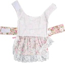 Pets.Love.Earth Pink Floral Dress With Lead 