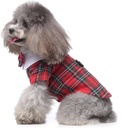 Pets.Love.Earth Gentleman Costumes Red Grid