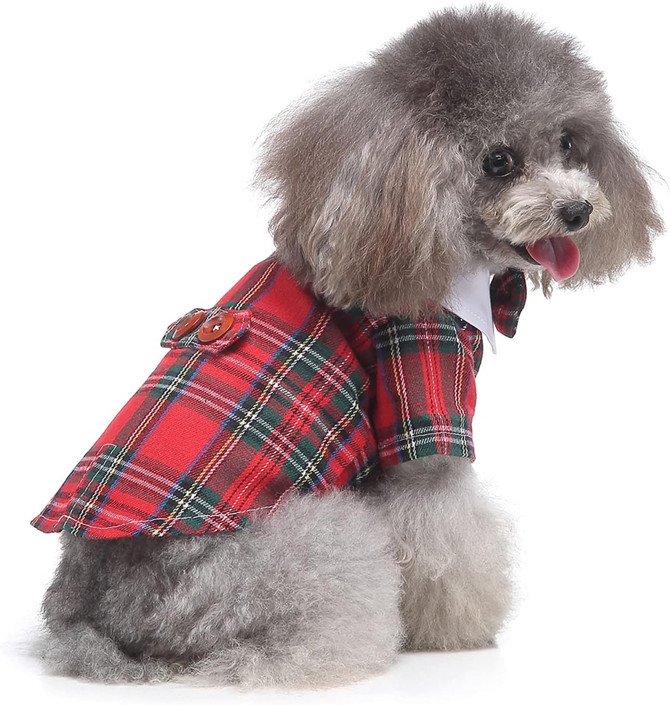 Pets.Love.Earth Gentleman Costumes Red Grid