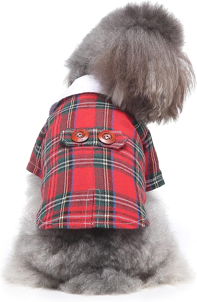 Pets.Love.Earth Gentleman Costumes Red Grid
