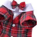 Pets.Love.Earth Gentleman Costumes Red Grid