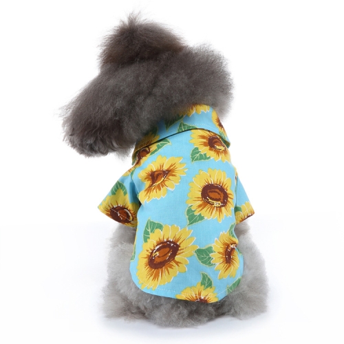 Pets.Love.Earth Hawaiian Summer Shirt Blue