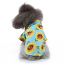 Pets.Love.Earth Hawaiian Summer Shirt Blue