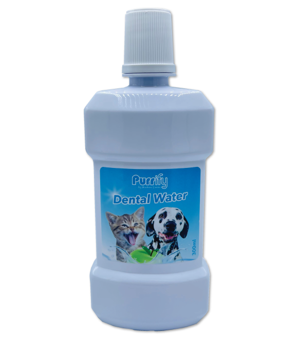 Purrify Dental Water (300ml) – Green Apple Flavour 