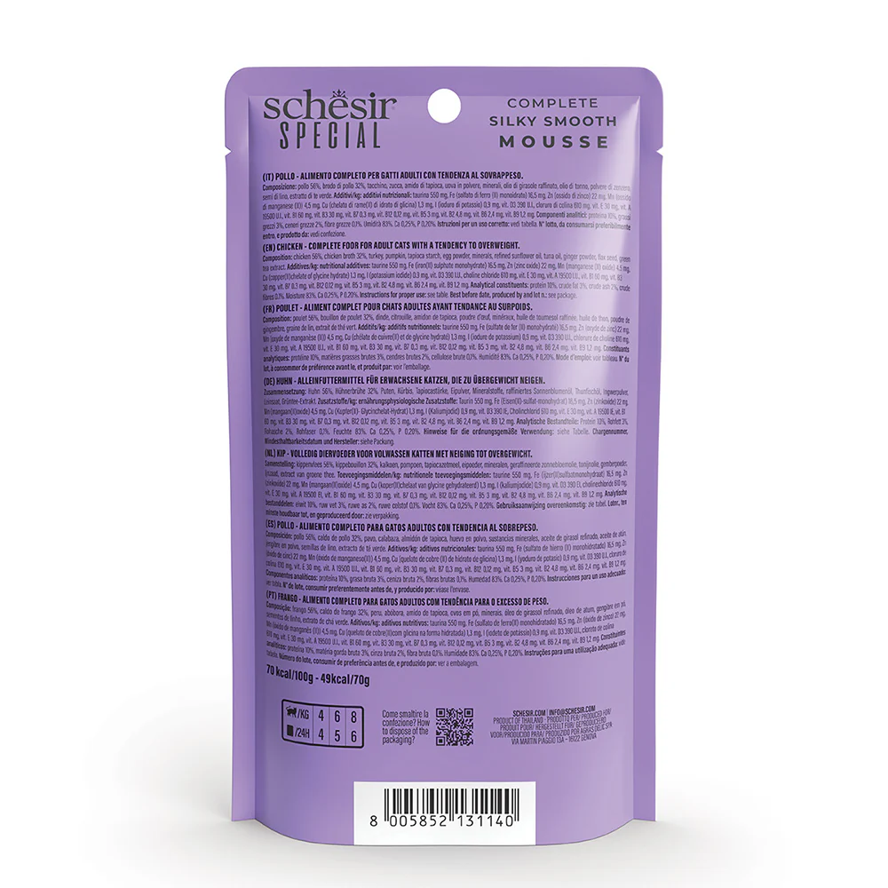 Schesir Special Mousse Light Chicken 70g