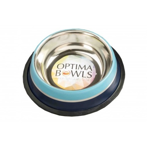 [635934608512] Optima Bowls No-Slip Platinum Pet Bowl Aqua (0.25 liter)