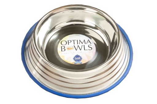 [635934608246] Optima Bowls Premium Anti-Tip & Slip, Platinum Pet Bowl (24 Oz)