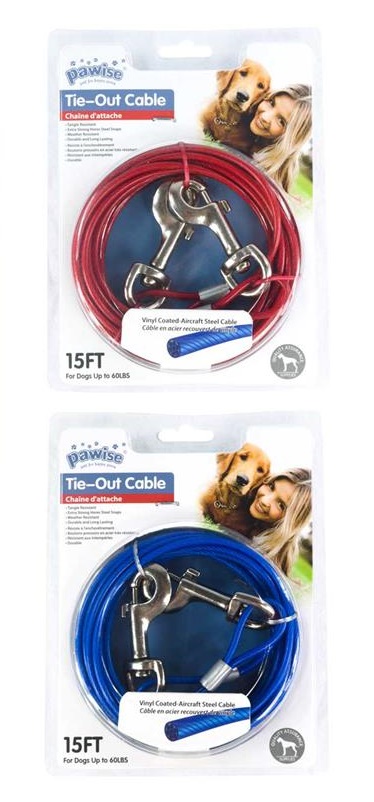 [8886467515118] Pawise Tie Out Cable - 60 lbs (15 Feet)