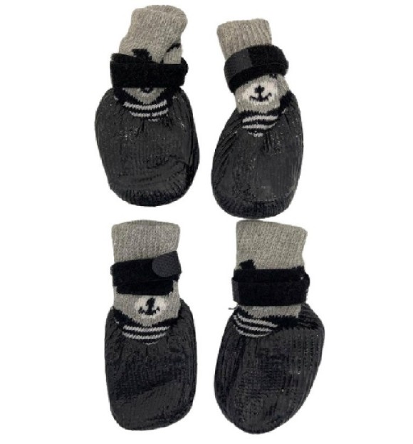 [123456700348] Pets.Love.Earth Dog Waterproof Socks Black (Small)