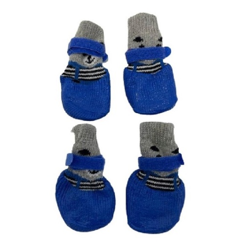 [0123456700351] Pets.Love.Earth Dog Waterproof Socks Blue (Small)
