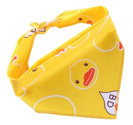 [6083174364493] Pets.Love.Earth Duck Pattern Pet Bandana (Small)