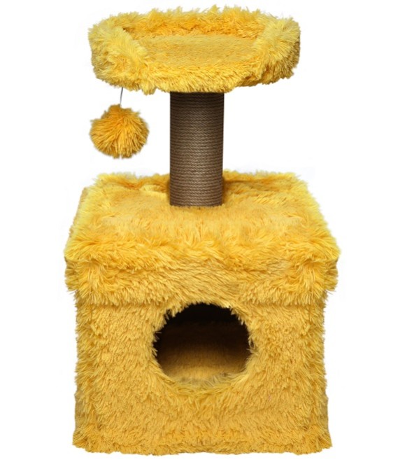 Scratch It! Premium Cat Scratching Tree Ponchic Fabric 39X39X72cm