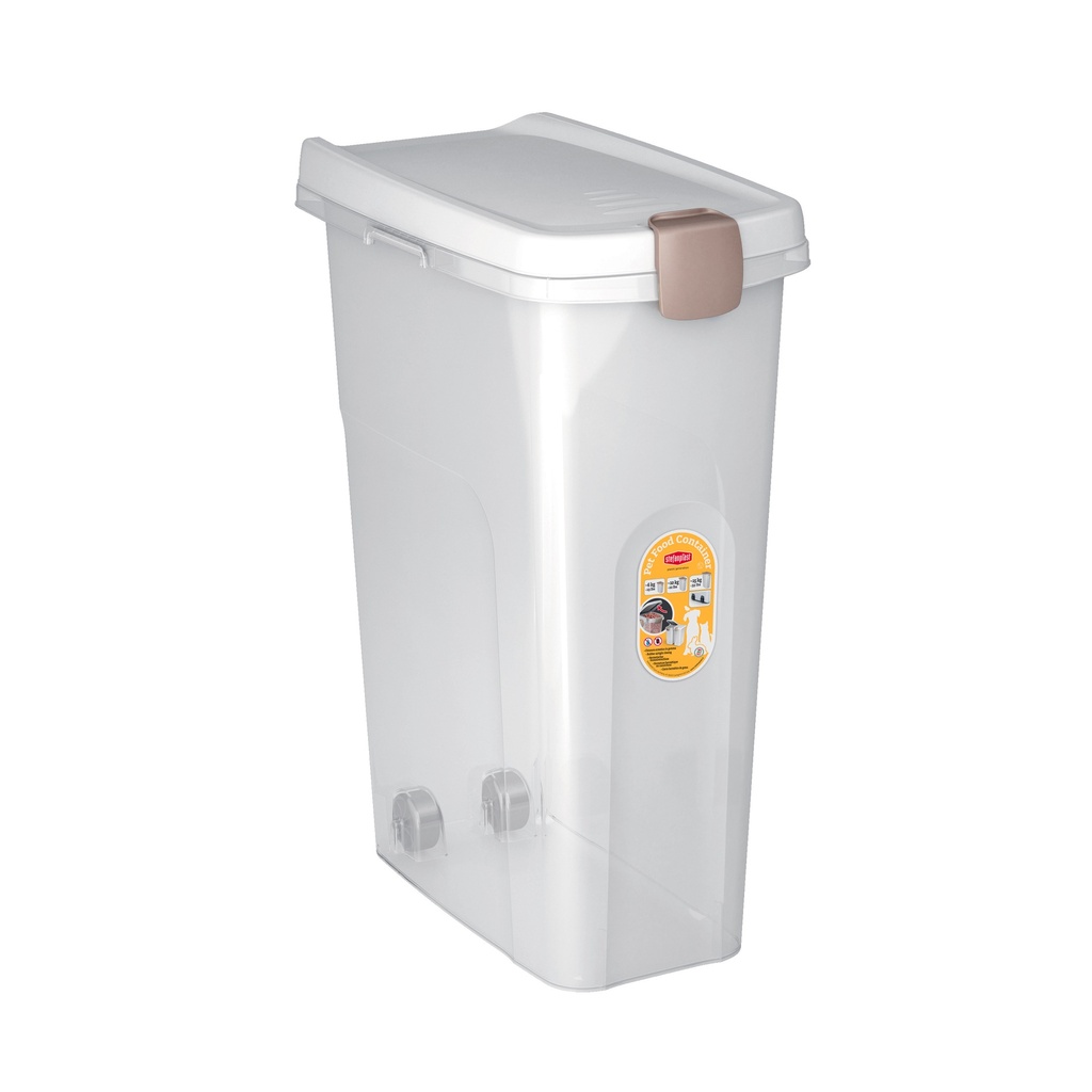 [8003507984004] Stefanplast Pet Food Container Transparent Body (15 Liter)