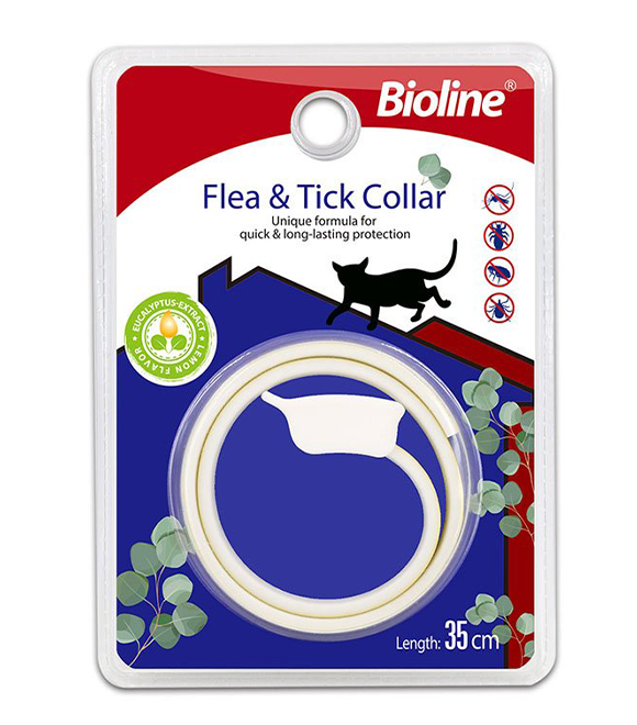 Bioline Eucalyptus Extract Flea & Tick Collar For Cats 35CM