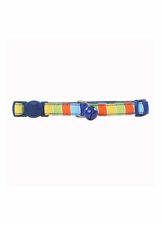Pawise Cat Collar - Stripe, Blue